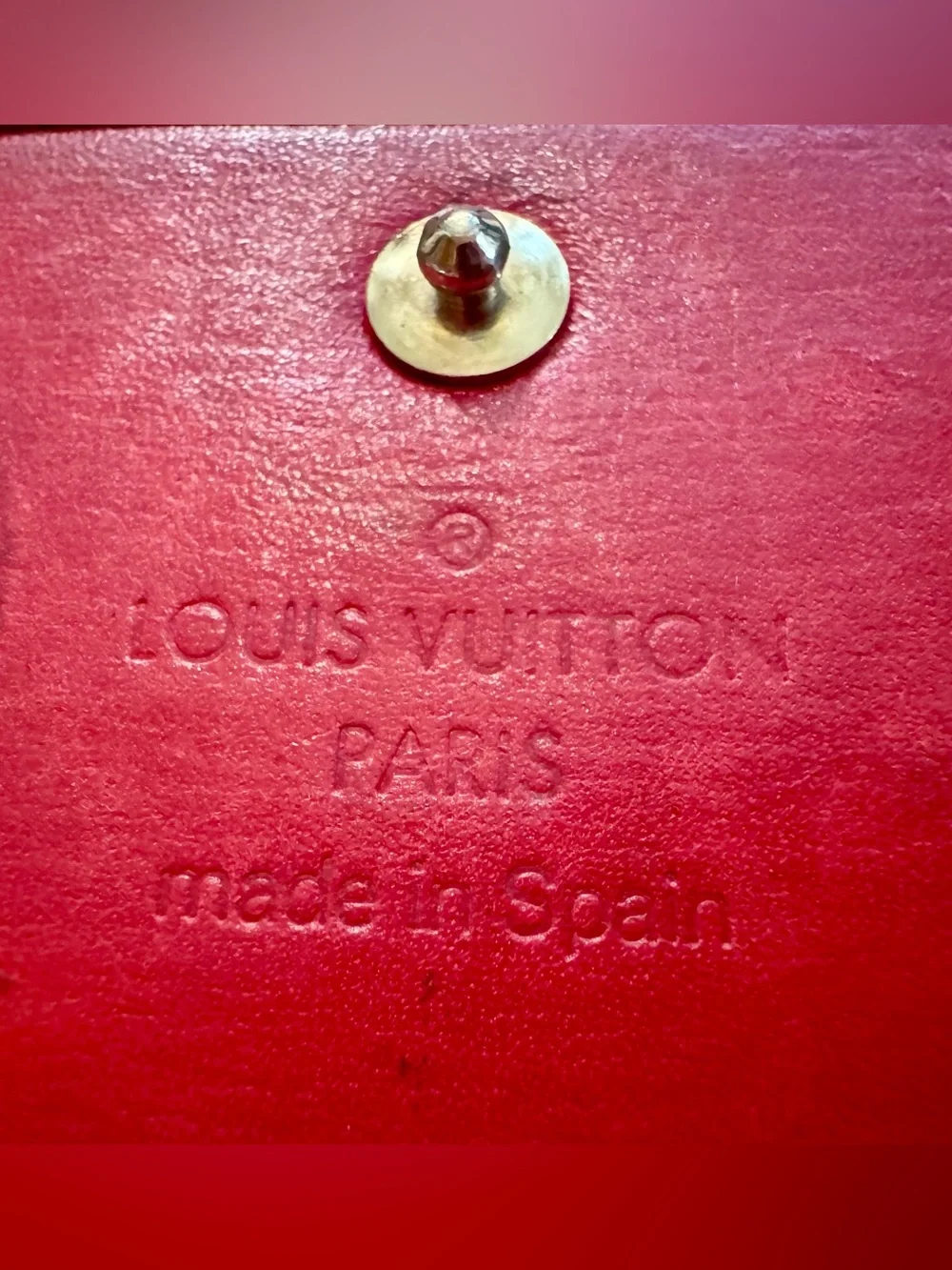 Louis Vuitton Red Textured Epi Leather Long Wallet